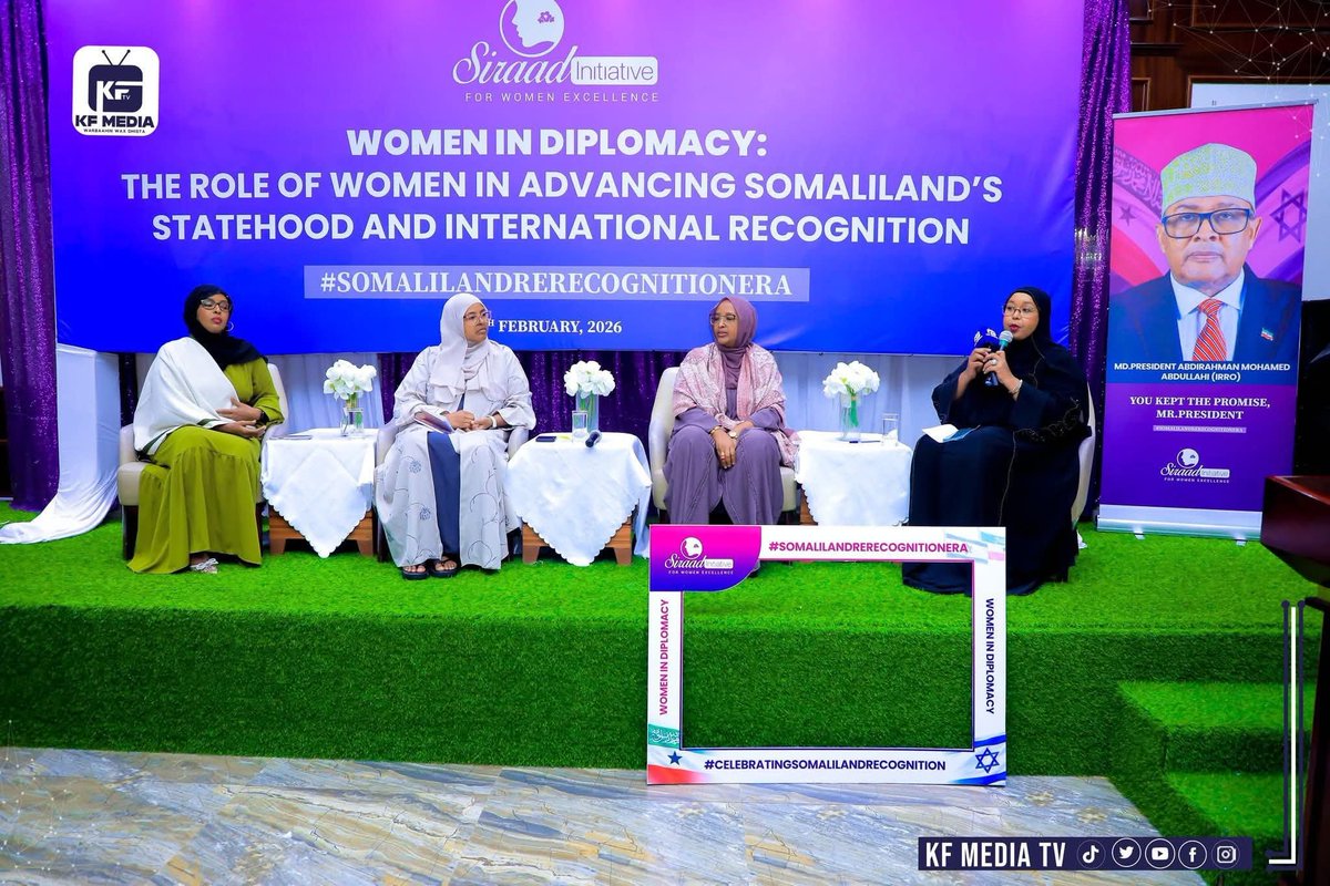 Women in Diplomacy: Shaping the Future of Somaliland’s Global Standing

I was deeply honored to serve as a panelist last night in a high-level dialogue hosted by <a href="/siradinitiative/">Siraad initiative</a> on Women in Diplomacy and the strategic path toward Somaliland’s re-recognition.

​The discussion