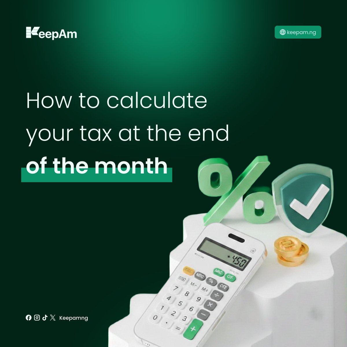 keepamapp's tweet photo. End of the month doesn’t have to come with tax stress.
If you earn online or freelance, knowing your numbers early makes life easier.
Calculate what you owe in minutes and plan ahead with KeepAm.
Try it for free today. Link in bio.
#KeepAm #CalculateTax #nigeriantax #FreelancersNigeria #OnlineIncome #remoteworknigeria #TaxTips #moneyplanning #tax
