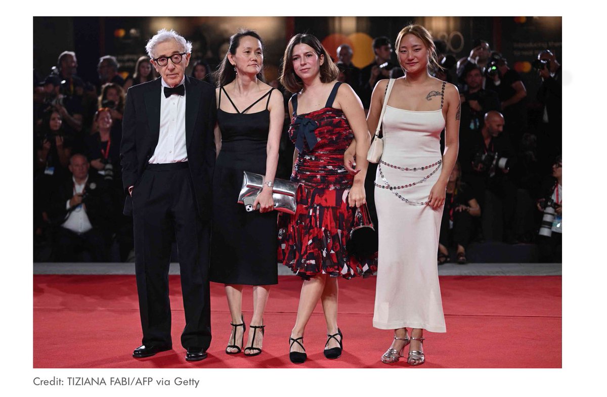 So Woody Allen had sex with his adopted daughter.
Then later he married his adopted daughter and they together adopted two more daughters…

A good friend of Epstein btw.