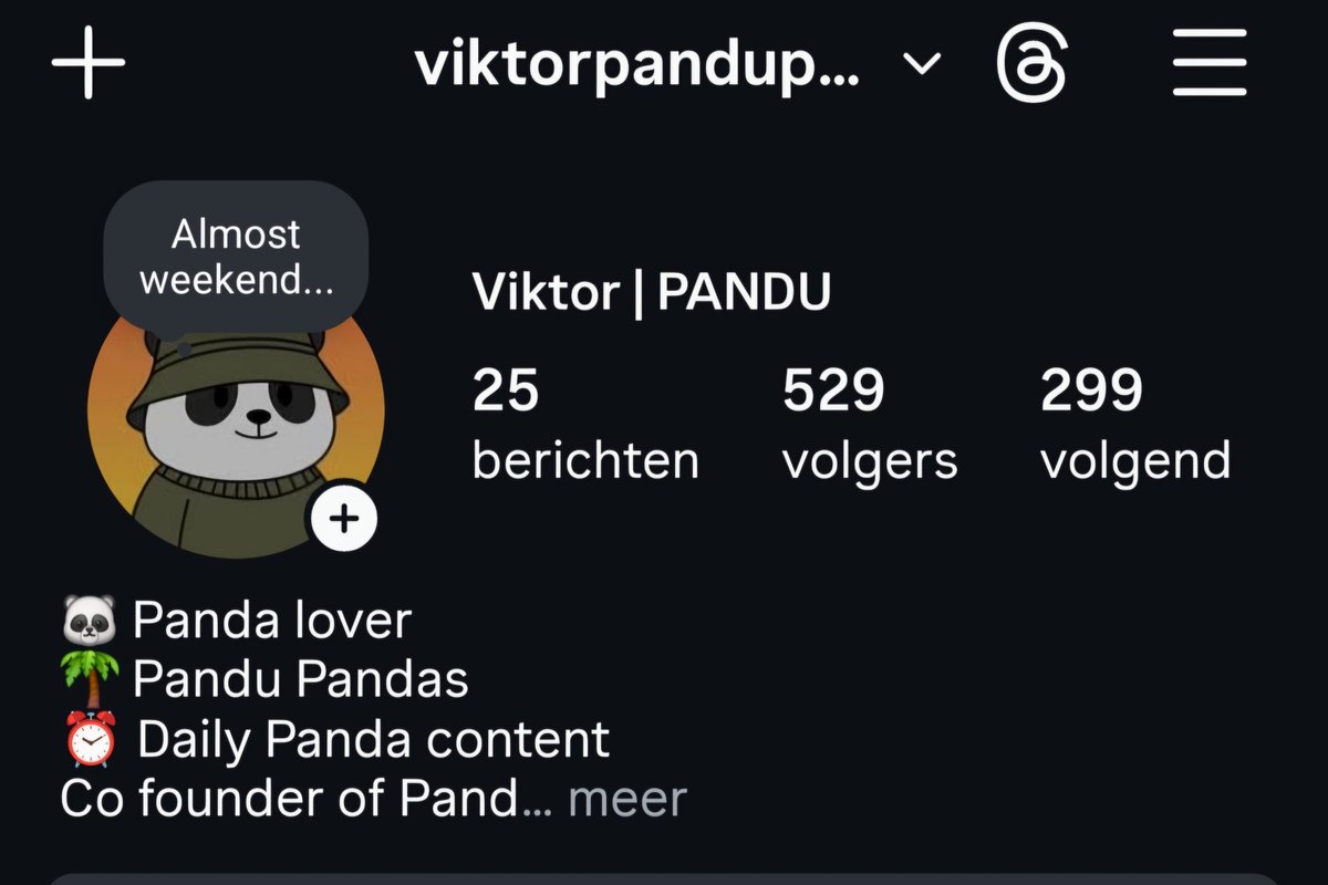 500 followers unlocked on Instagram

Feeling like I just leveled up in real life. Huge thank you to everyone who’s been liking, commenting, sharing, and just being awesome. Next stop: 1000+ 🐼🚀

🌐 instagram.com/viktorpandupan…
