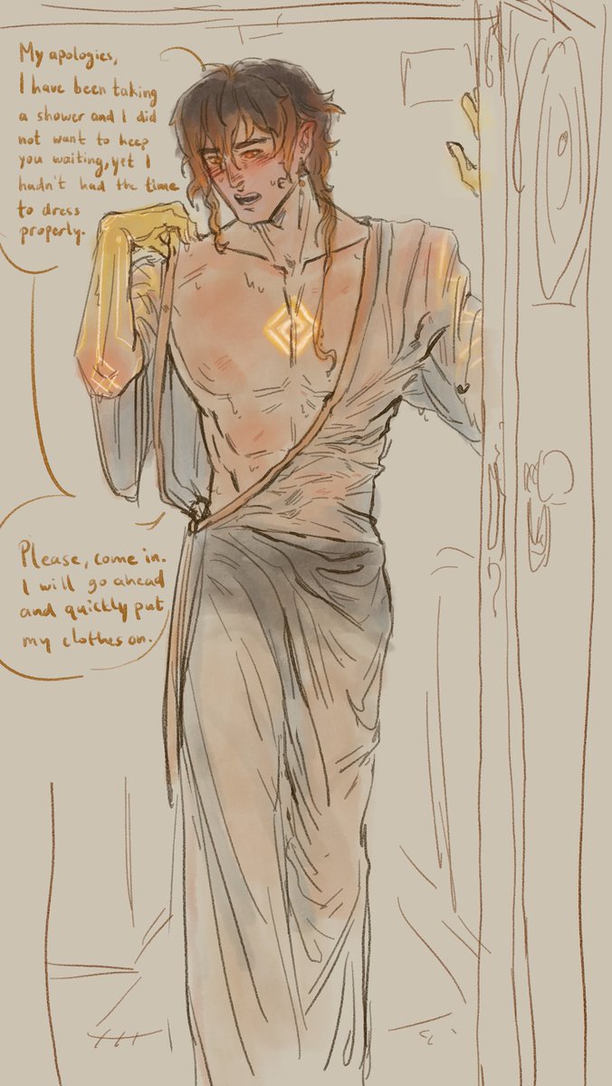 ..flustered…and butt ass naked….

#zhongli