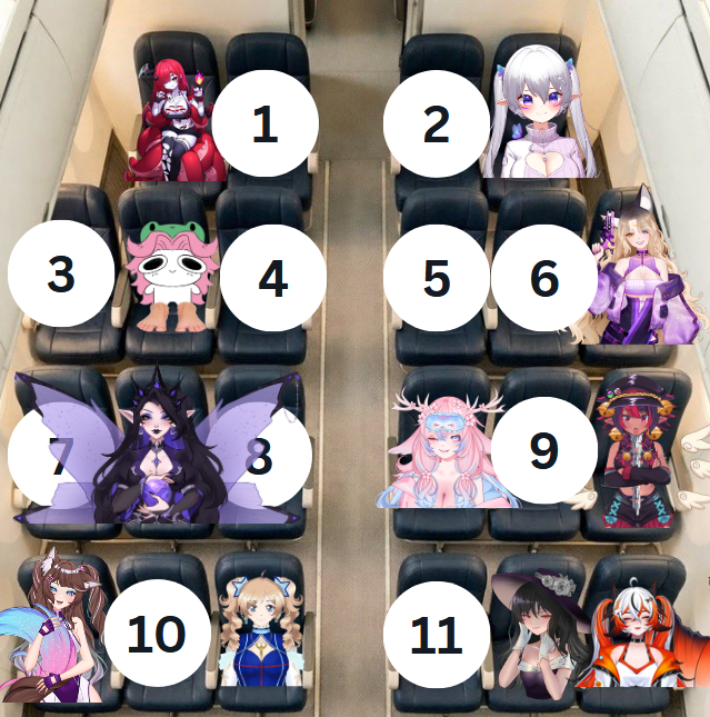 SolarStudiosHub's tweet photo. Think we all know the drill by now... 15 hour flight non-stop, where you sitting? ⁉️

Solar x @VCharmLive edition! 💛💜 https://t.co/HsaHR1eoqa