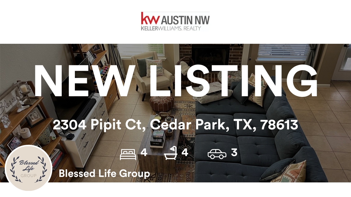 🛌 4 🛀 4 🚘 3
📍 2304 Pipit Ct, Cedar Park, TX, 78613

Our team’s latest listing on RateMyAgent
(TX) 526659
rma.reviews/d2a7wwmhe04n

...
#ratemyagent #realestate