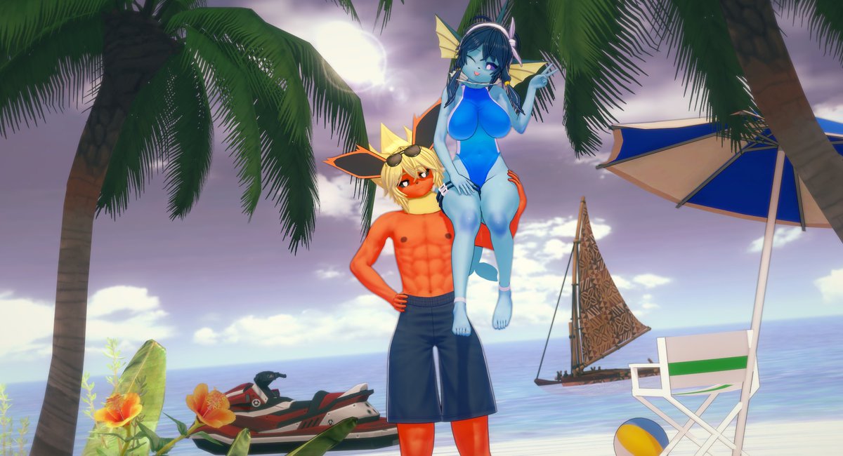 This week has been a bit rough for me and my family and I haven't felt motivated to do any render, but I didn't want to finish the week without posting anything. I made this one last year for a summer event in the spanish koikatsu discord server with some tweaks