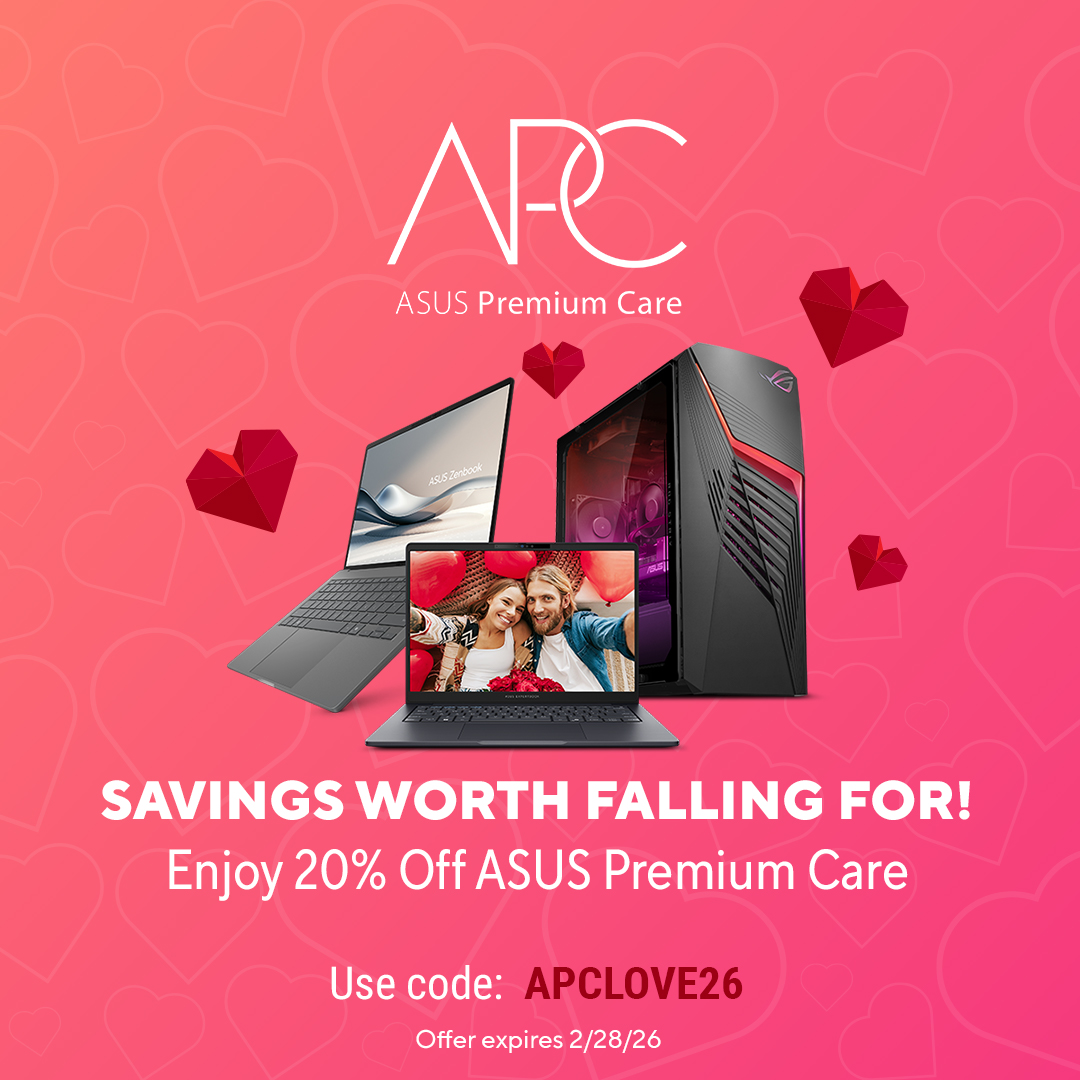 Sending extra 💘 this Valentine's Day with #ASUSPremiumCare Extend