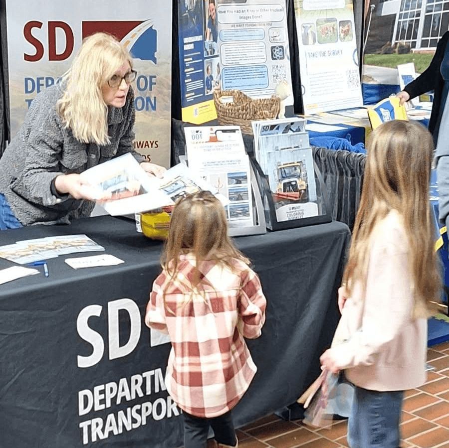 SouthDakotaDOT's tweet photo. The Black Hills Stock Show &amp; Rodeo is wrapping up this weekend but there’s still time to stop by the SDDOT booth! Find our booth on the upper level of The Monument, directly across from the elevator.

#SDDOT #SD511 #StockShow https://t.co/n1yjzGT86S