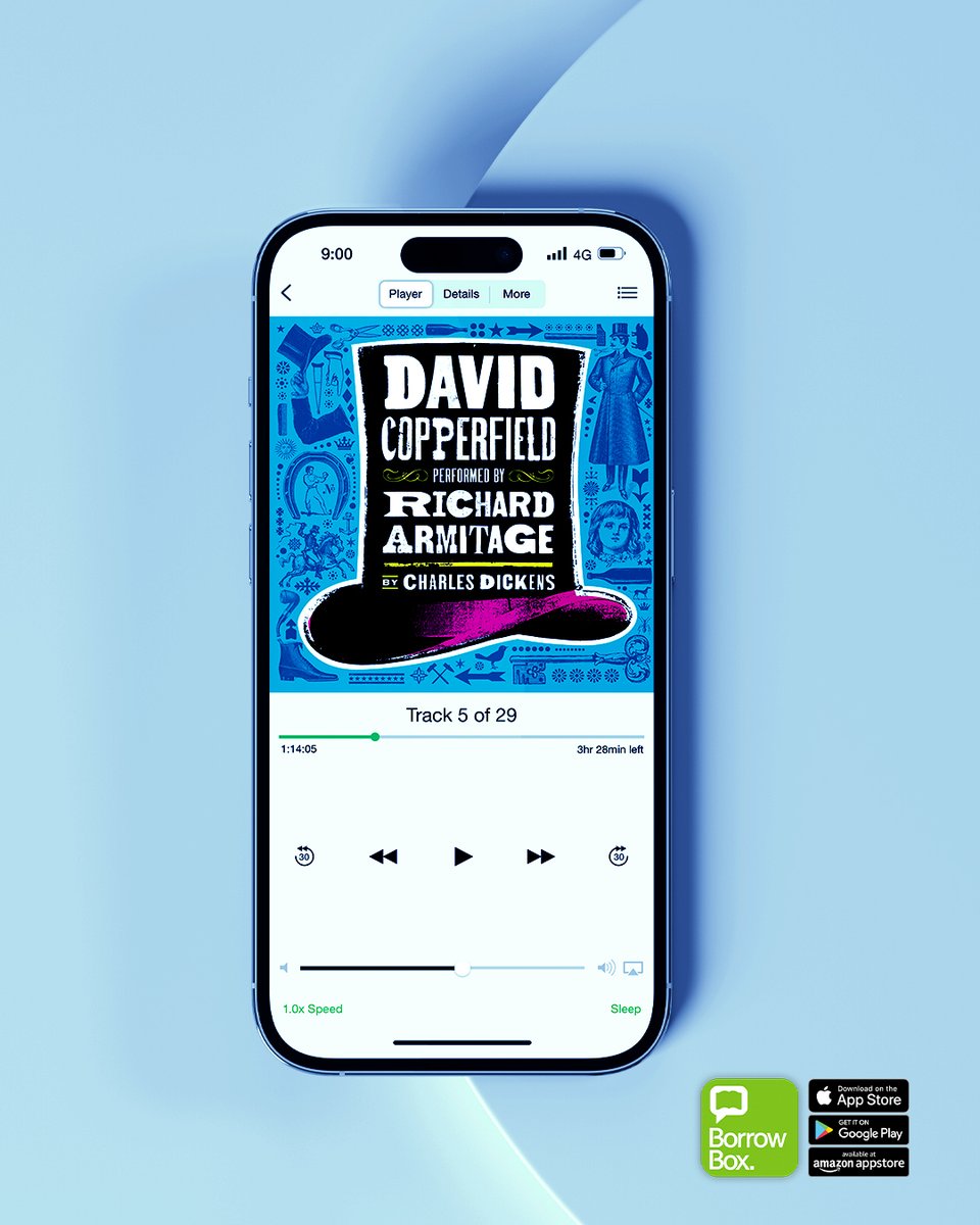 BorrowBox's tweet image. Experience Richard Armitage's defining performance as he brings Charles Dickens' words to life in this classic exuberant novel chronicling David Copperfield's extraordinary journey through life. Listen on BorrowBox now!