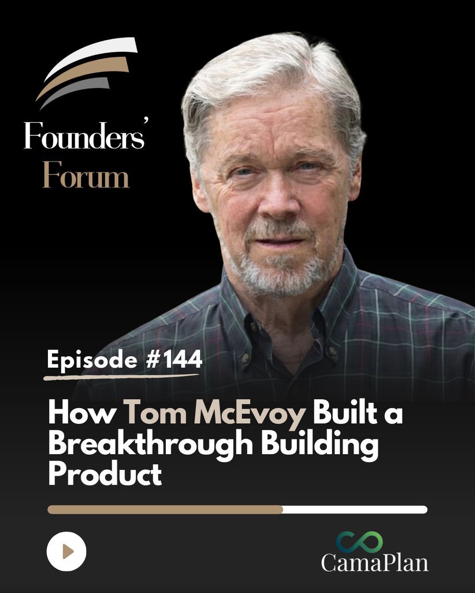 How Tom McEvoy Built a Breakthrough Building Product 

🎙️Listen here: youtu.be/qPpNgnI7h9E?si… 

The #FoundersForum Radio Show and Podcast is streaming now, wherever you listen to podcasts! 🎧️📲
