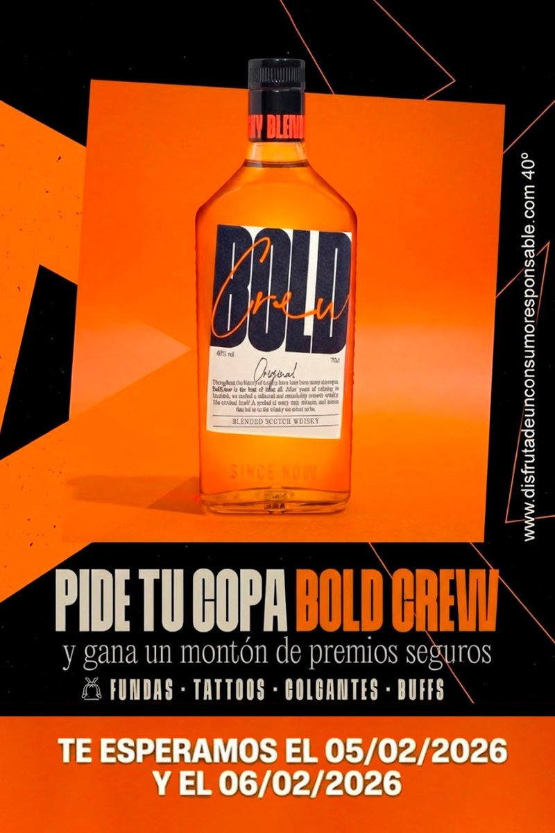 Se viene la fiesta BOLD. 
Montones de premios seguros. 
Te esperamos en el Momo. 

Ley 11/2010 Se prohíbe la venta de alcohol a menores de 18 años. Bebe con moderación.

#santiagodecompostela 
#boldcrew