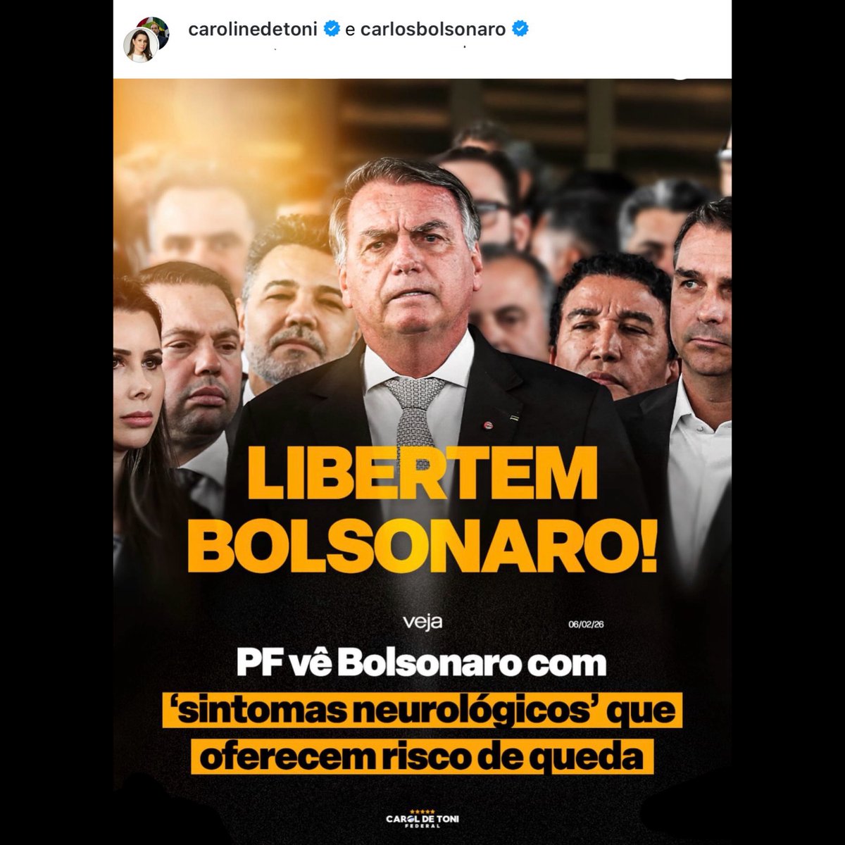 CarlosBolsonaro's tweet image. Com @CarolDeToni