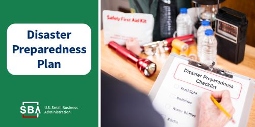Severe weather can strike at any time. #BeReady and make a disaster preparedness plan for your small business. Learn more: sba.gov/prepare