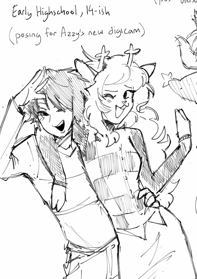 Did some doodles last night #kriselle #DELTARUNE