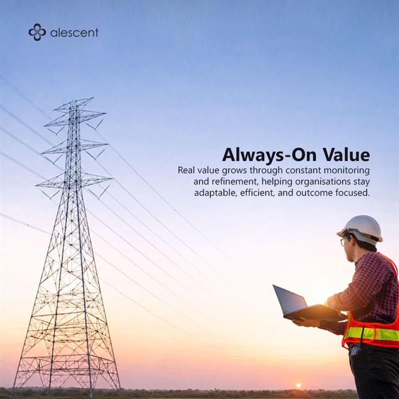 Alescent's tweet photo. One-time success fades. Continuous value realization keeps teams aligned, investments relevant, and impact growing. Value must be ongoing.

#ValueRealization #ContinuousImprovement #BusinessTransformation #StrategicLeadership #OrganizationalExcellence https://t.co/ver1oujYHu