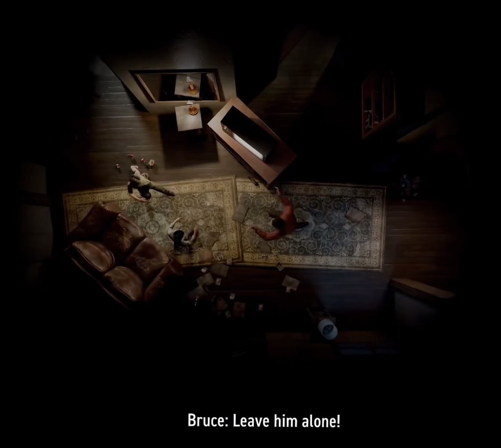 alcoholgetaway's tweet photo. Refer to this game (Bruce protected harv from his dad’s violence https://t.co/t9Xbacts91