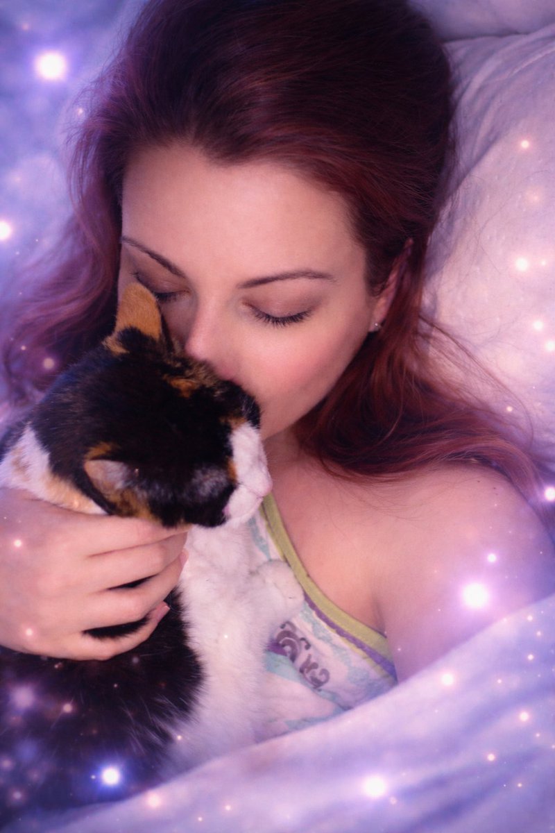 Kitty doesn’t know personal space. So much for getting out of bed just yet.