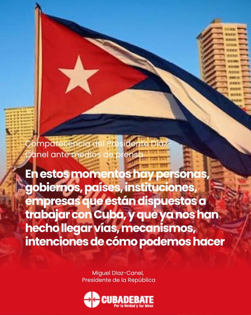 #CubaEstáFirme
#CubaNoEstáSola