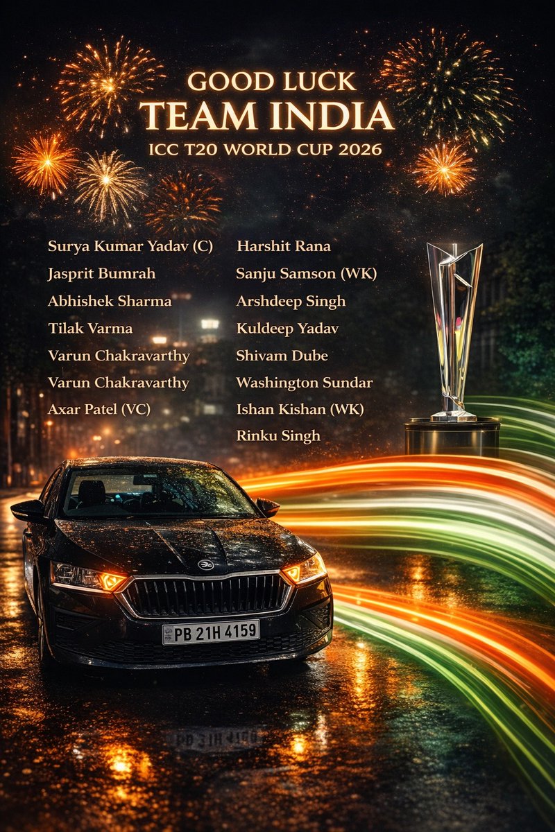 AV_3424's tweet photo. One Nation. One dream. 🇮🇳
Wishing Team India they very best for ICC T20 World Cup 2026. 
Bring it home! 💙🏆
#TeamIndia #ICCT20WORLDCUP #BleedBlue #IndianCricket #vaibhavsuryavanshi https://t.co/xigt8rfWvn