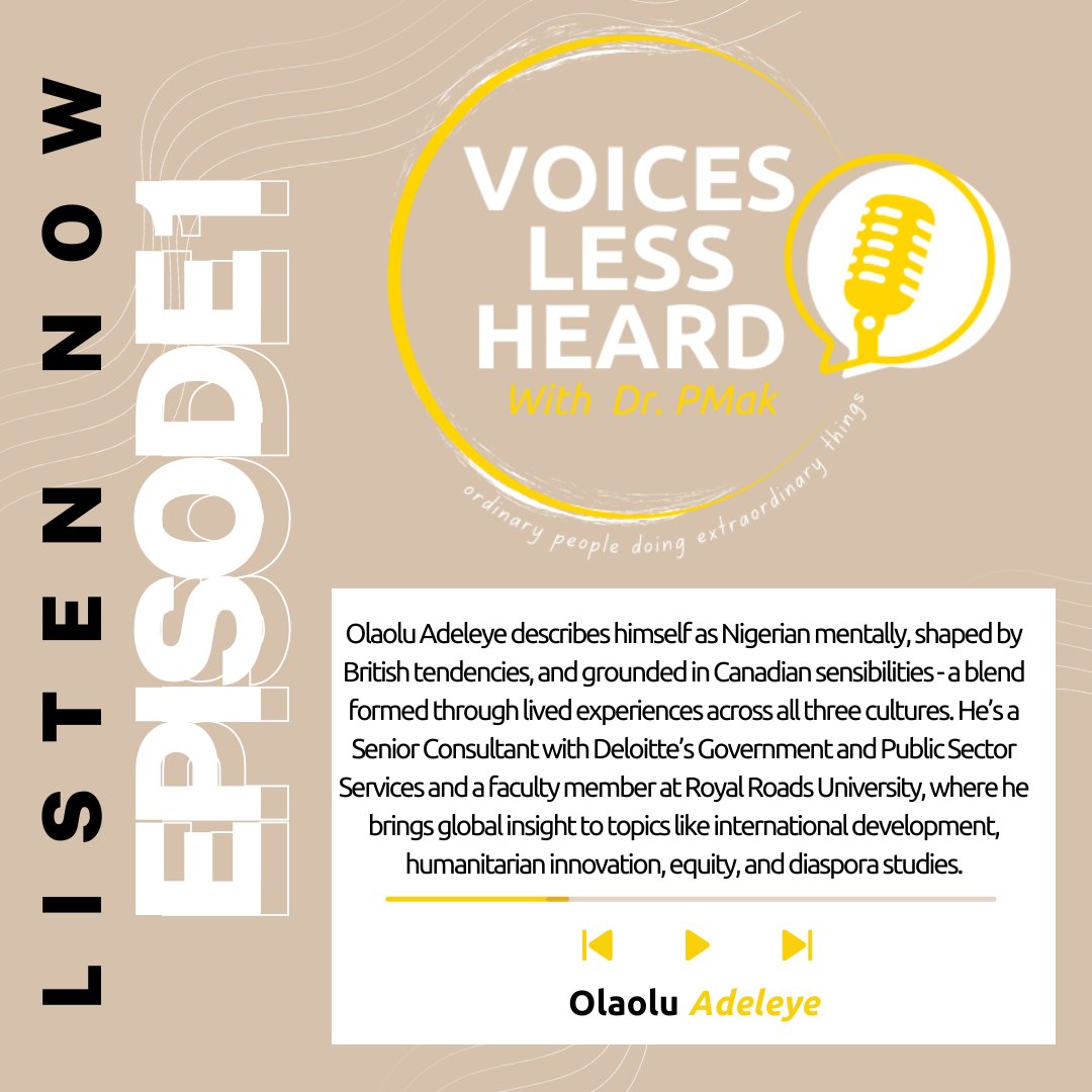 Our FIRST episode of season 4 is now LIVE!
This first episode of the year features a powerful conversation with <a href="/olaoluadeleye/">Olaolu Adeleye</a> on Black History Month - beyond remembrance and into responsibility. Where do we go from here as humanity?

Subscribe to my Youtube channel at Voices