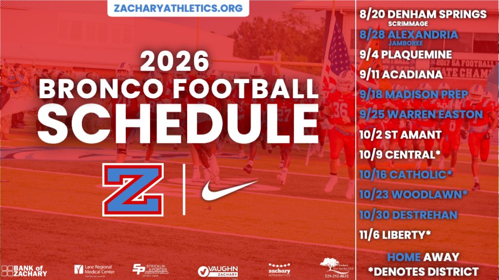 Zachary High Football tweet media