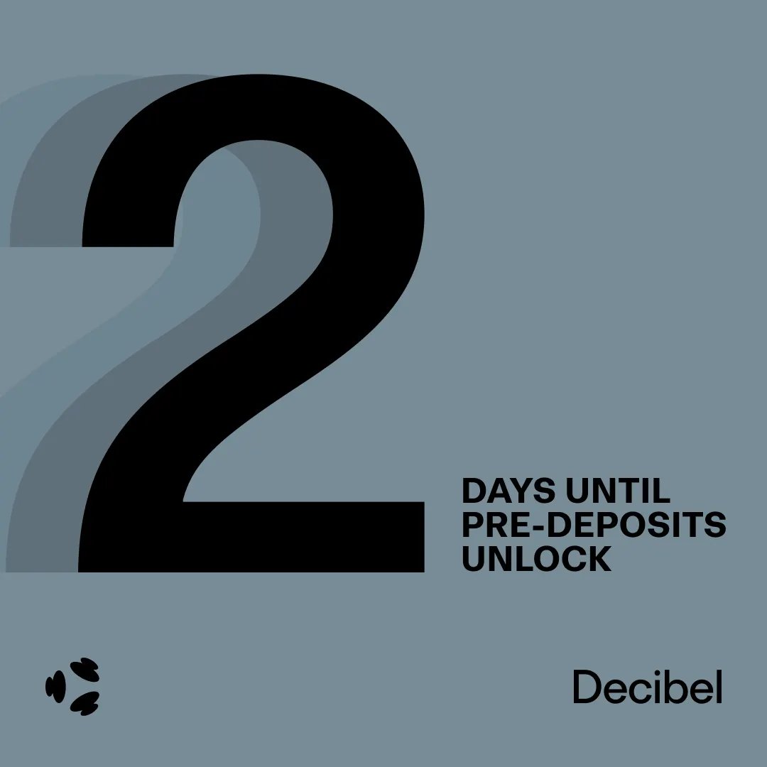 2 days left.

2 days to get ready to position early.

2 days until pre-deposits, and the rewards that come with them, begin.