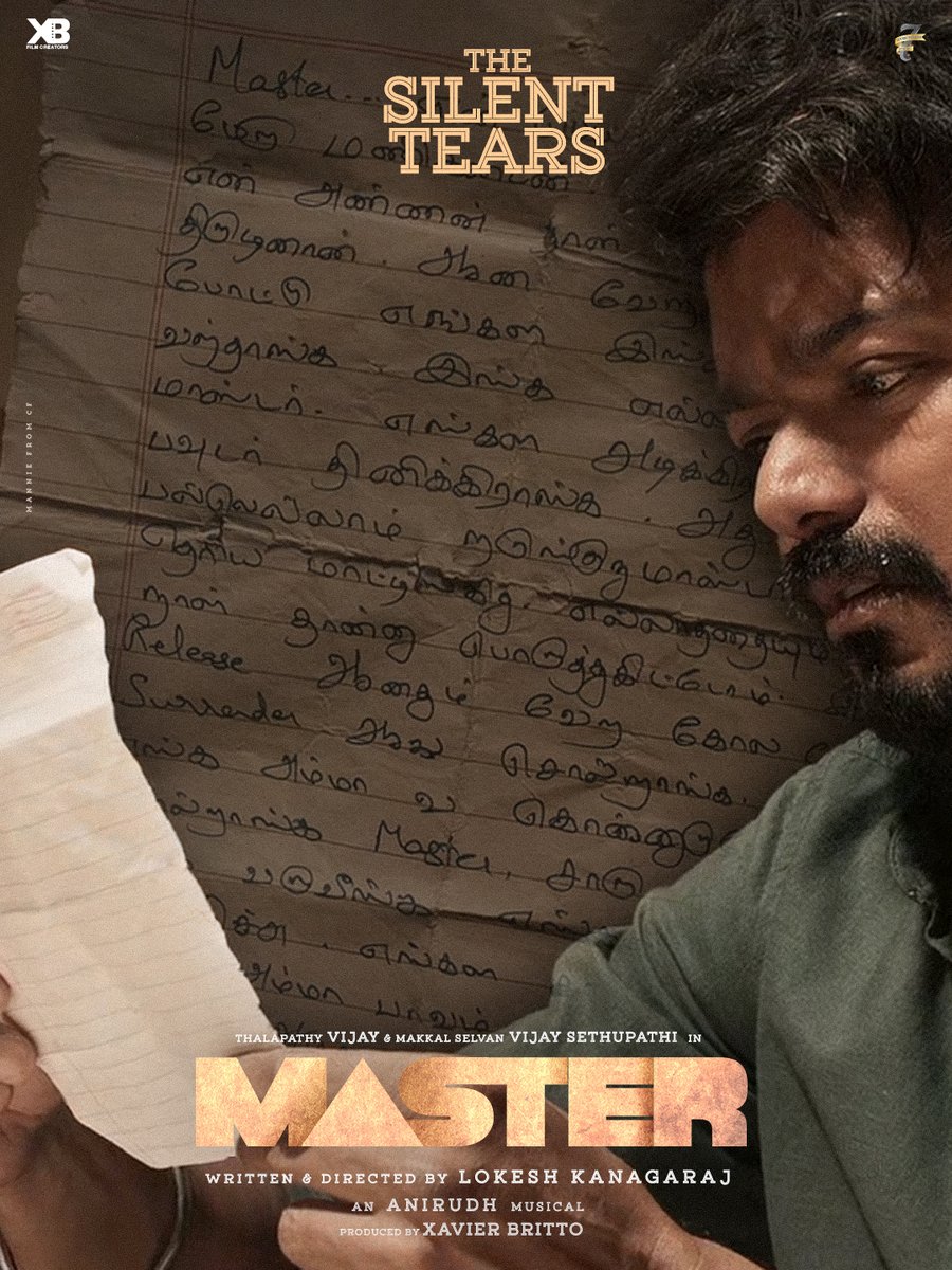 Celluloid_Folio's tweet image. 34/365 🔥                        
Master.. 365 Days.. 365 Posters..                            
#ThalapathyVijay @Dir_Lokesh #Master
