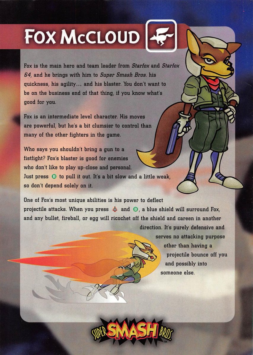 Fox McCloud, his various moves, & a look at the Sector Z stage in