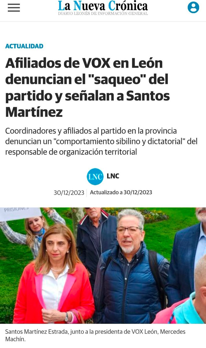 <a href="/TheObjective_es/">THE OBJECTIVE</a> <a href="/MarcosOndarra/">Marcos Ondarra</a> Los eligen los C.E.P que están puestos a dedo se dedican a meter amigos por qué a Madrid le importa una mierda
El afiliado no tiene derecho ni a votar los C.E.P
Solo pagar la afiliacion