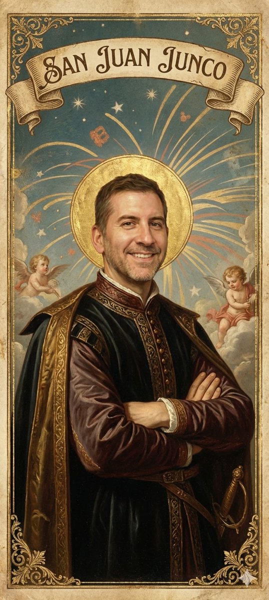 Yojuanjunco's tweet photo. Los oyentes de @radiofonica1007 son lo más. Escribe una oyente que tenía una problema con la luz en su cuadra y otro que esperaba a poda. Le digo "yo me encargo". A los 5 min sin hacer nada escriben que ya se habia solucionado. A partir de ahi San Junco y mandaron esto 🤣 https://t.co/zC3k5agD8u