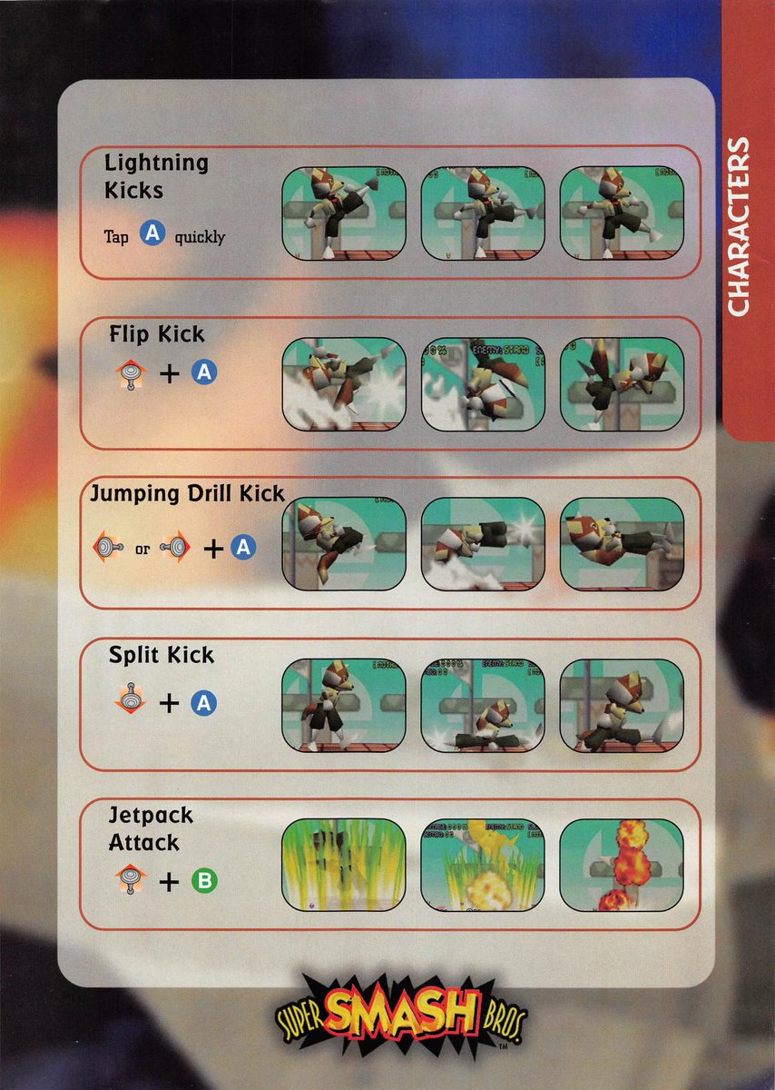 Fox McCloud, his various moves, & a look at the Sector Z stage in