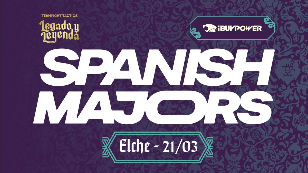 El primer TFT Spanish Major de 2026 llevará la competición a Elche el 21 de marzo 🙌

Toda la información 👉 ….teamfighttactics.leagueoflegends.com/news/el-spanis…