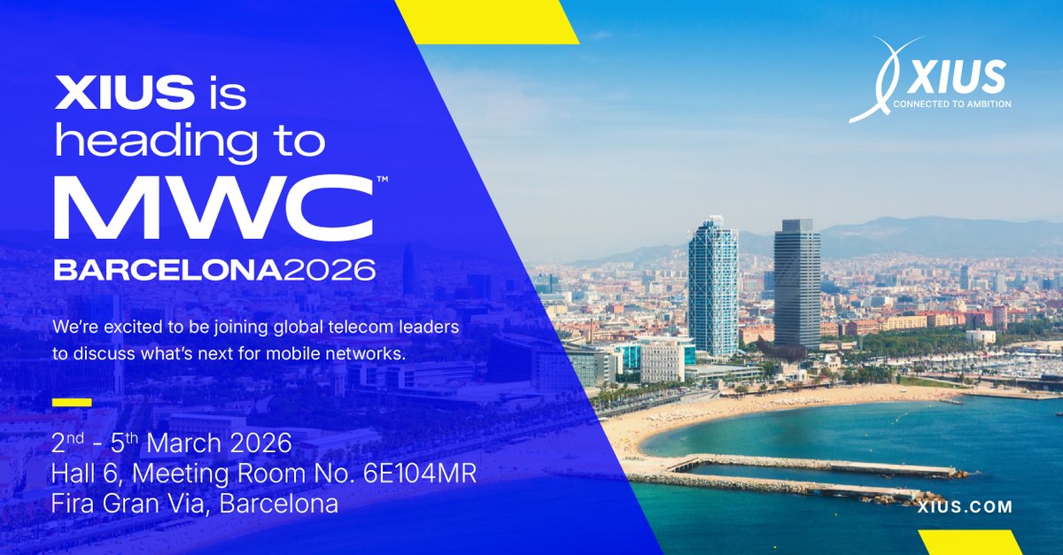 The future of telecom demands speed, flexibility, and efficiency. At MWC Barcelona, XIUS will showcase how CNaaS helps operators reduce OpEx, reduce dependencies, and launch services faster. Make sure you drop in and meet the XIUS team.

#XIUS #ConnectedToAmbition #MWCBarcelona