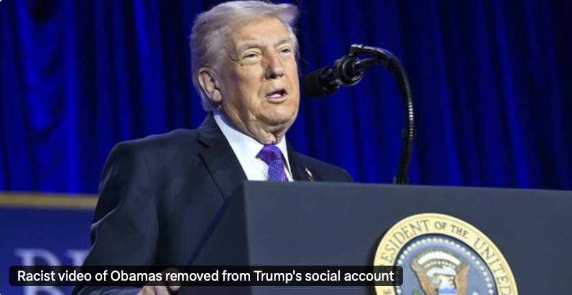 He's taken it down

After 12 hours - after Leavitt shamefully, shame on her - defended it

It's too late

He's just a vile human being