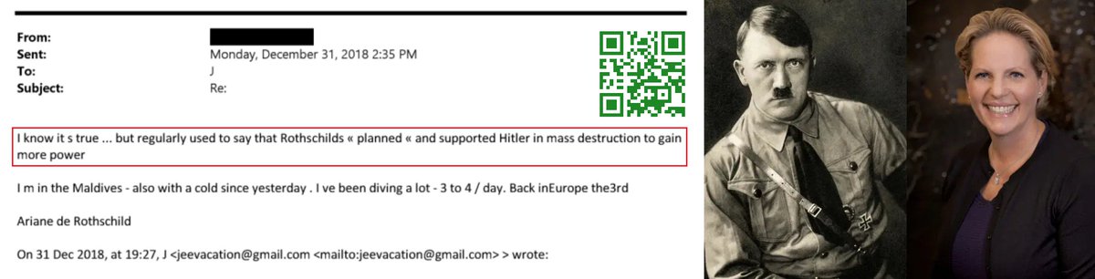 NotOpCue's tweet image. Ariane De Rothschild Confirms ✅✅✅
Hitler Was Controlled Opposition KM Asset 🔒
To Fuel Mass Destruction &amp;amp; Gain More Power 🛂
In Other Words NAZI Stans Totally Hoodwinked 🃏
x.com/NotOpCue/statu…

"I know its true ... but regularly used to say that Rothschilds « planned « and
