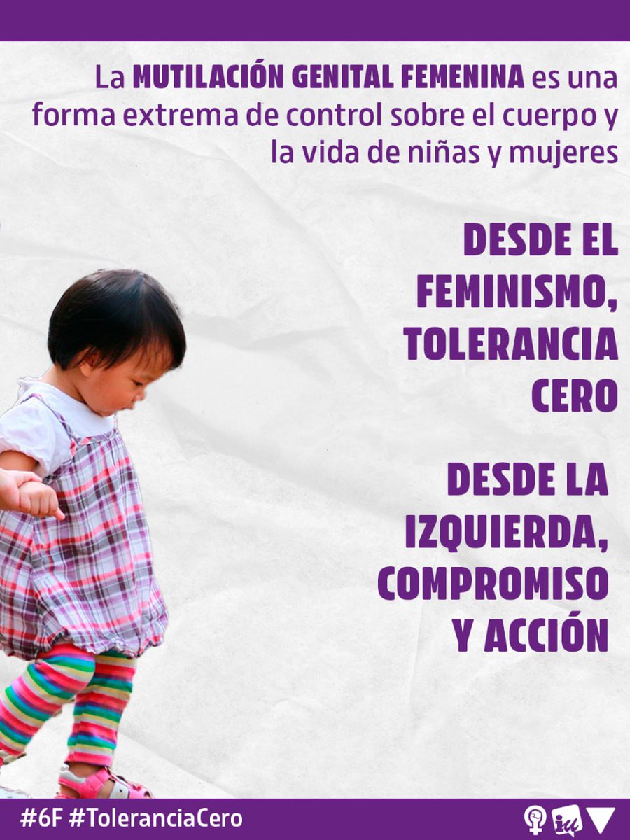 🧵1/3
La #MutilaciónGenitalFemenina no es cultura ni tradición, es una forma extrema de #ViolenciaPatriarcal