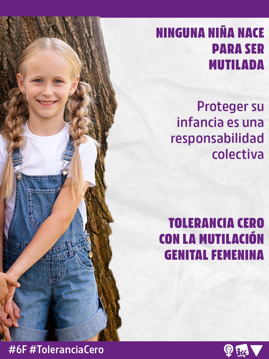 Es #ViolenciaMachista y una grave violación de los #DerechosHumanos
Millones de #Niñas y #Mujeres en el mundo siguen sufriendo esta práctica que busca controlar sus cuerpos, su sexualidad y sus vidas.