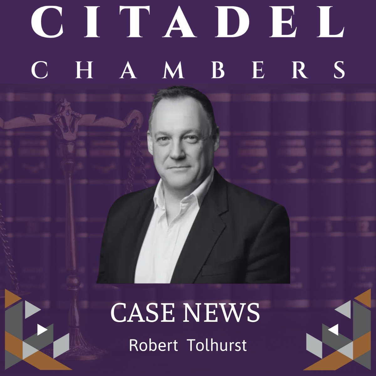citadelchambers's tweet photo. Case News: Robert Tolhurst defends Steve Wright at the Old Bailey. 

Read the full story here: https://t.co/t0UIezLywE https://t.co/9qPfxAUmCn