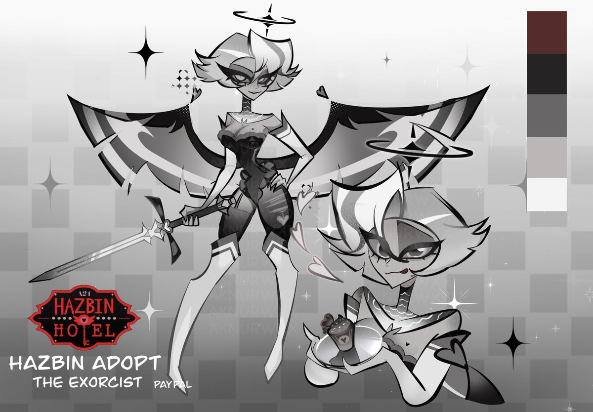 Created Hazbin hotel exorcist adopt auction! (PayPal only) Bid in