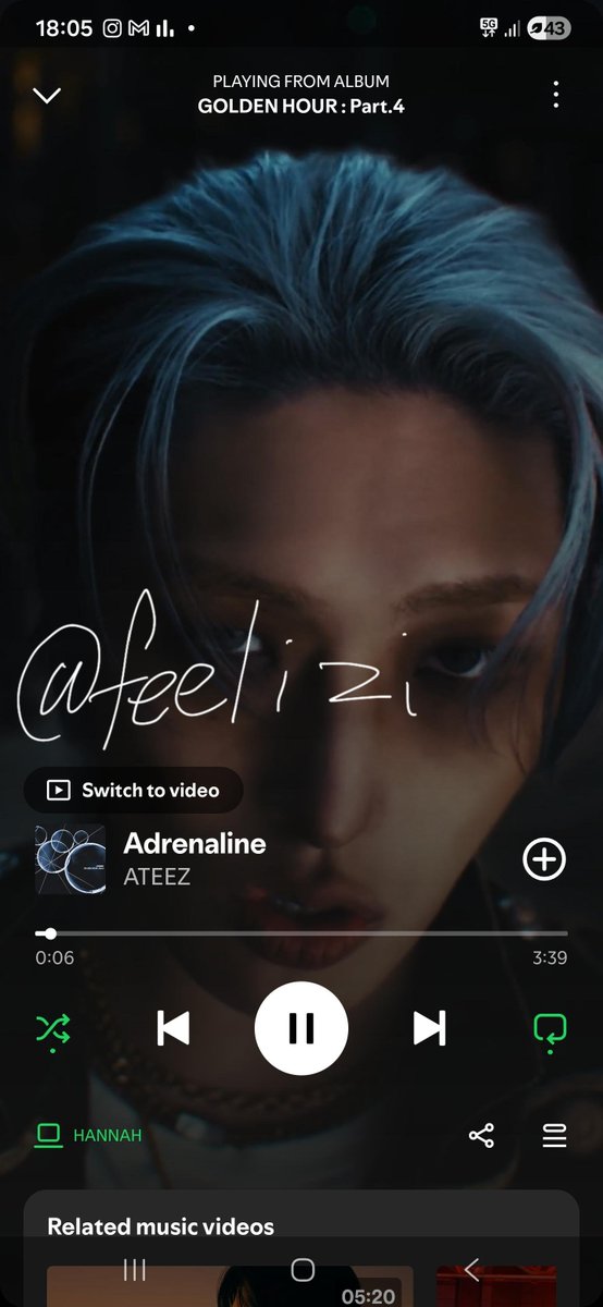 Feelizi's tweet photo. 🔋 ATEEZ(에이티즈) [GOLDEN HOUR : Part.4] 발매 기념 'Adrenaline' EVENT 📷 스밍 타래 📷

 260206 6:05pm-7:09pm CET

Spotify

#ATEEZ #에이티즈 #GOLDENHOUR #GOLDENHOUR_Part4 #Adrenaline #Full_스밍_max https://t.co/licVgmY3Gs
