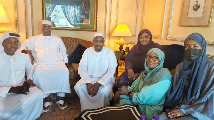 Aisha Buhari Visits Atiku In Saudi Arabia.