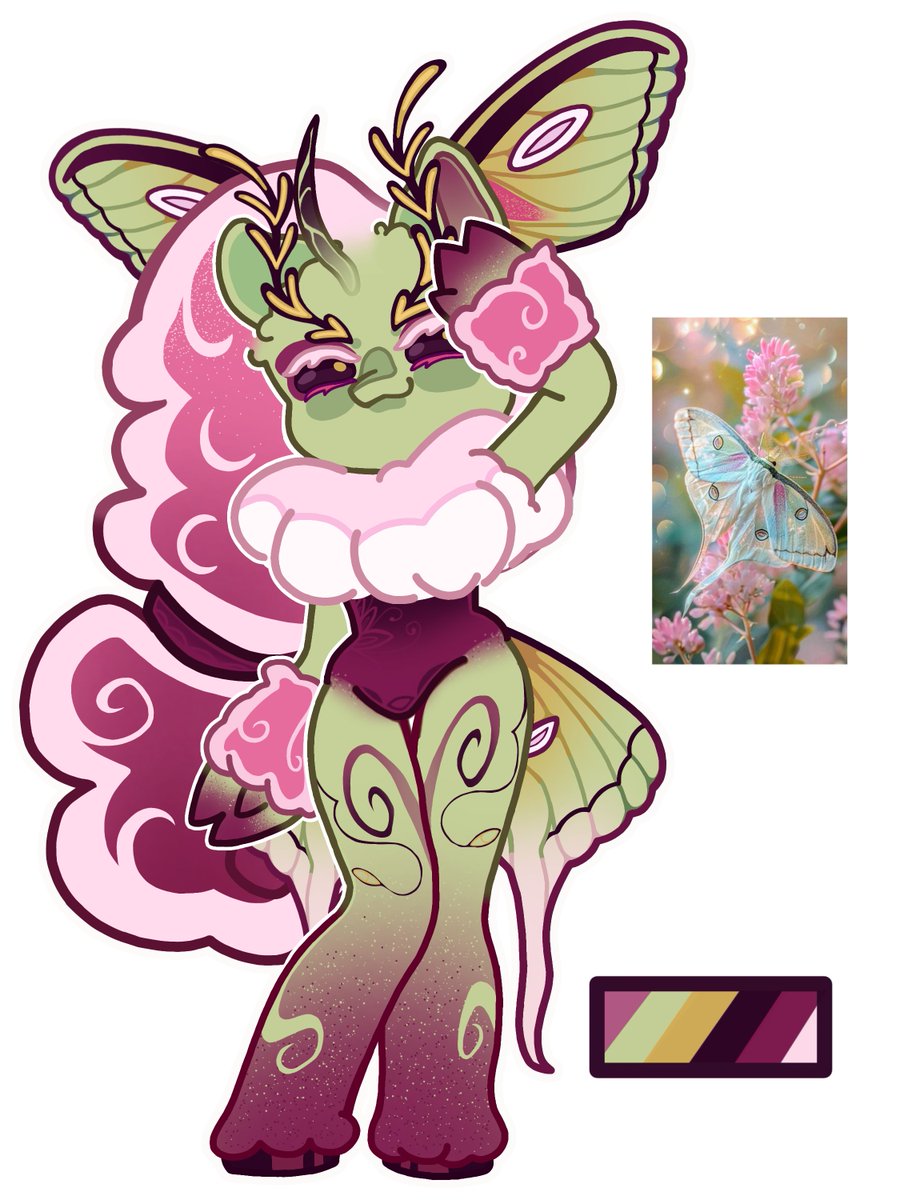 PumpkinToffe's tweet photo. 🌷Spring Moth Adopt
Sb: $10
Mi: $2
Ab: $40
----
TH Link below
----
#adoptable #adopts #auctionopen #adoptableopen #adoptopen #characterdesign https://t.co/o8EPgYY0p9