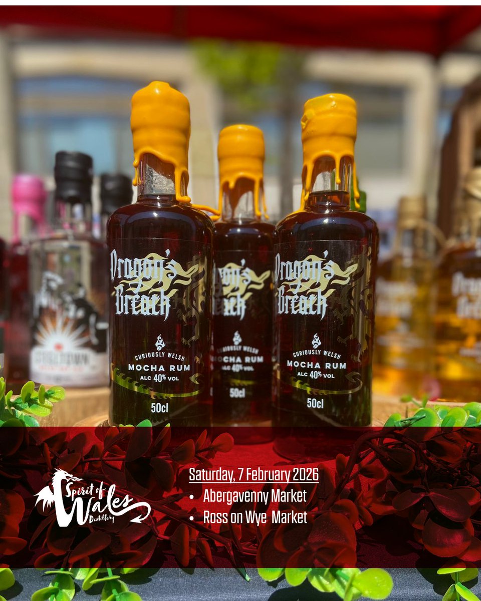 Spirit_of_Wales's tweet image. This weekend = tasting + gifting! 🎁 Come say hi, try our Welsh spirits, and grab a Valentine’s treat at Abergavenny or Ross-on-Wye Market. Perfect for sharing (or keeping)! 😉 #SpiritOfWales #WelshSpirits #ValentinesVibes #TastingFun