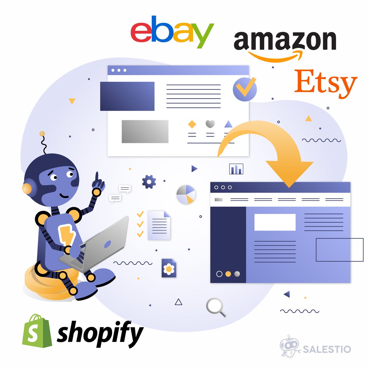 New for Shopify users: Selling Products view (beta) in Salestio.
Manage marketplace items from one page (no more Selling Lists), apply Syncing Rules, and run bulk actions to update or stop listings, read more - salest.io/blog/page/sell…
#shopify #amazon #ebay #Etsy