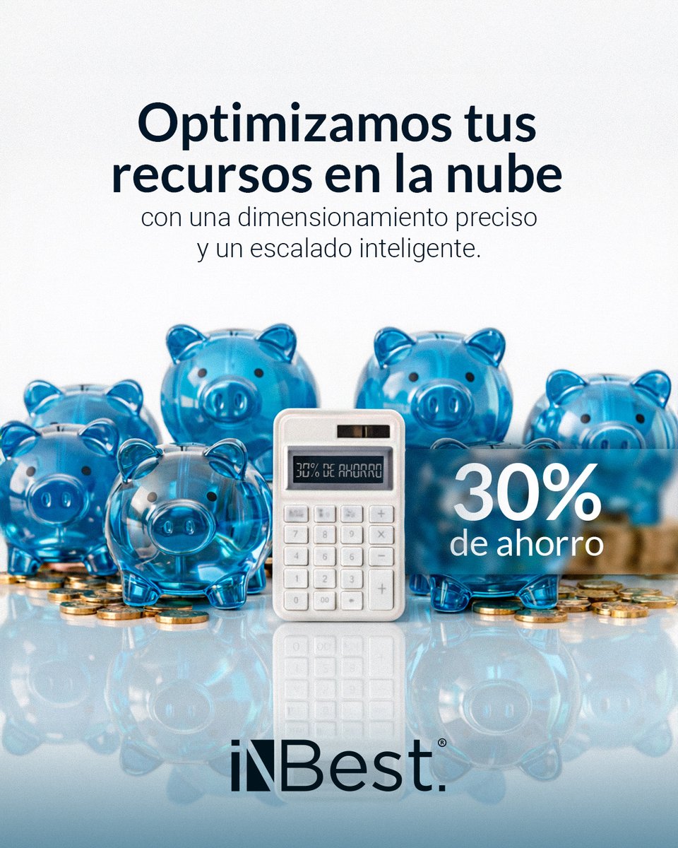 inbestcloud's tweet photo. ¿Por qué elegir Cloud Computing? 
La eficiencia no se trata de reducir capacidades, sino de diseñar correctamente la arquitectura.  
Ayudamos a las empresas a optimizar su entorno en la nube mediante un uso estratégico de recursos, logrando ahorros de hasta 30% sin comprometer desempeño, seguridad ni escalabilidad.  

Descubre más sobre este servicio: https://t.co/mZuwrXF3KN