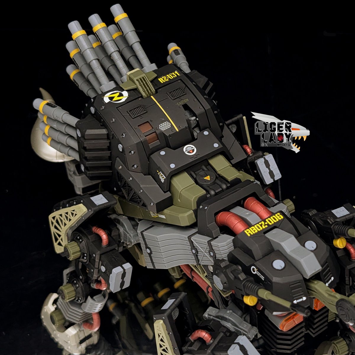 HMM Dibison - I built this a long time ago and went back to give it a glow up! #ゾイド #コトブキヤ #HMMゾイド #zoids #kotobukiya