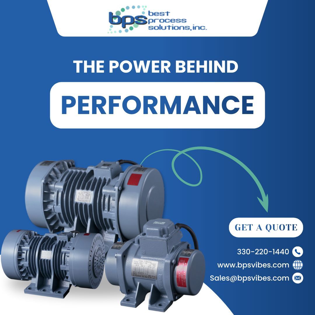 From feeders to conveyors, BPS Industrial Vibratory Motors deliver dependable vibration for consistent performance in demanding environments.

Power your system with confidence. 👉 Explore motor options via the link in our bio.
.
.
.
#vibratorymotors #industrialpower