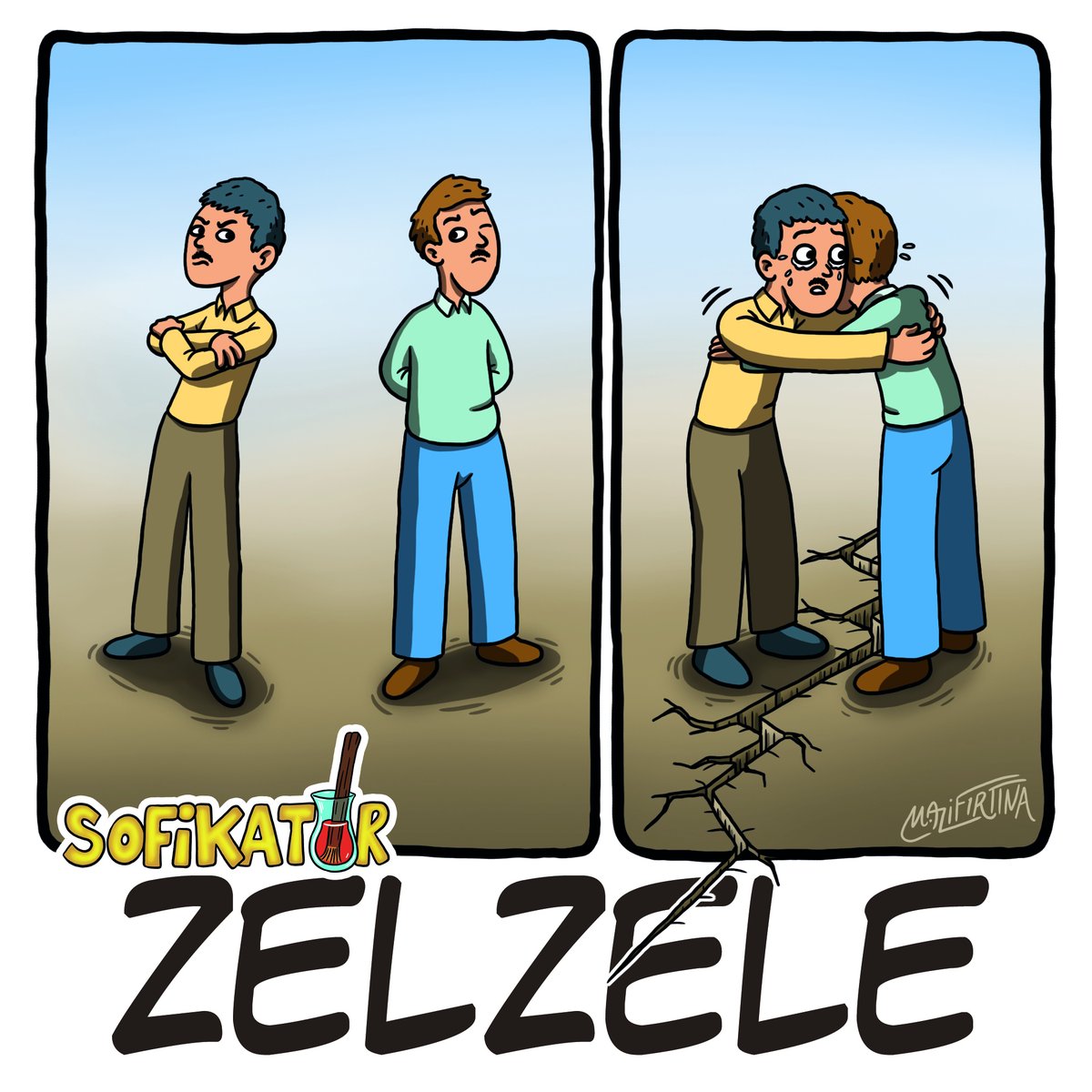 kullukyapbiraz's tweet photo. Zelzele
#sofikatur
#islam #tasavvuf #mizah #karikatur #cartoon #zelzele #deprem #211 https://t.co/YYQ6GujAns