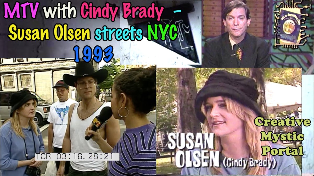 MyHauntedDiary's tweet photo. Rumble: https://t.co/9VQqDX95TH MTV with Cindy Brady – Susan Olsen streets NYC 1993 Brady Bunch Fame https://t.co/dj1rUqUUaO
