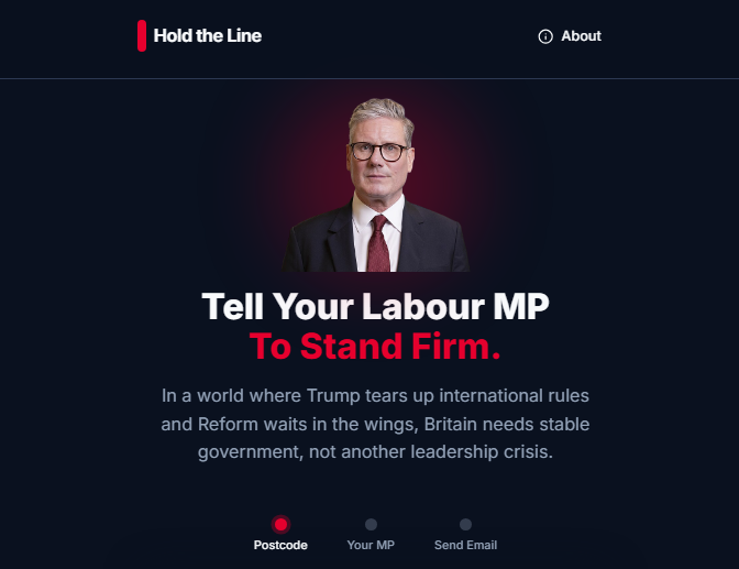 🚨 NEW: Labour MPs are being flooded with emails sent via an online tool telling them to "hold the line" on Keir Starmer