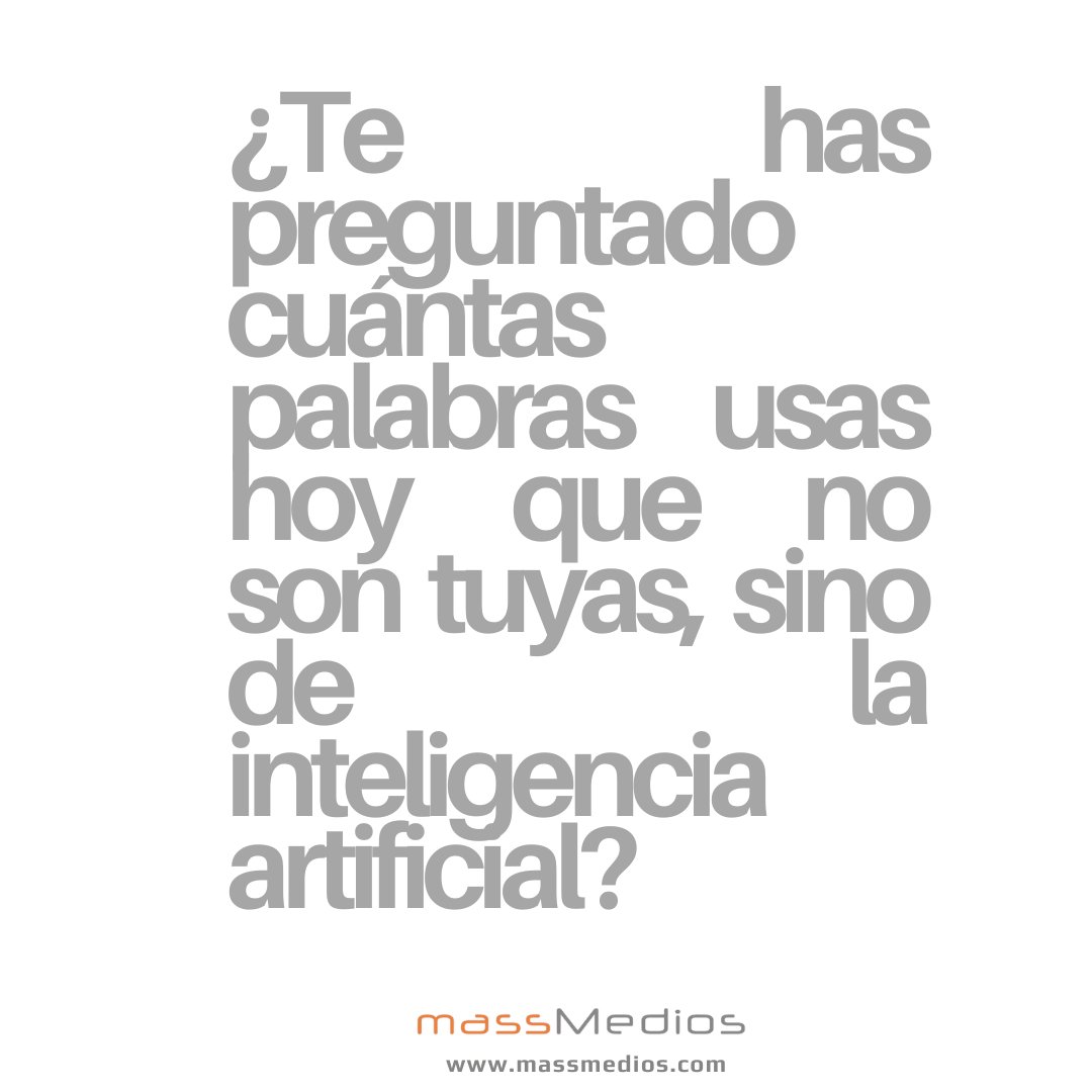 ¿Te has preguntado cuántas palabras que usas hoy no nacieron de ti, sino de la IA?

Cuando cambia el lenguaje, cambian los marcos mentales.

Las marcas que no observan estos cambios a tiempo no pierden visibilidad. Pierden significado.

El análisis completo 👉 en nuestro LinkedIn