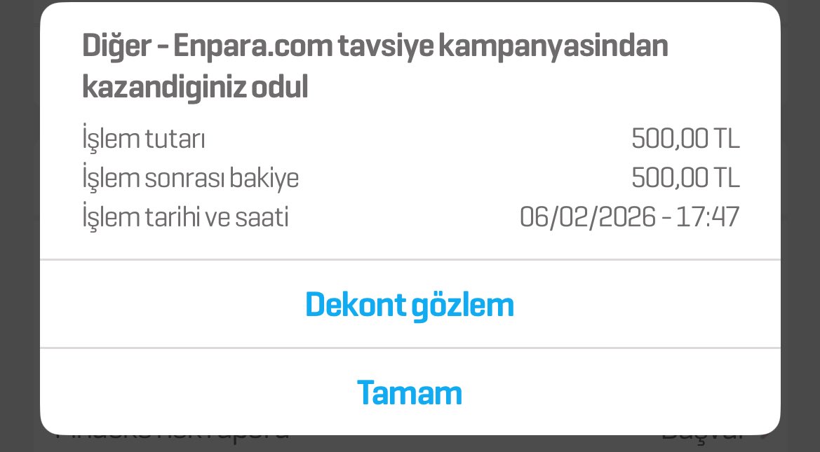 Cidden oluyormuş ya Enpara kullanmak isteyen varsa link atabilirim 😂😂😂 
#enpara
